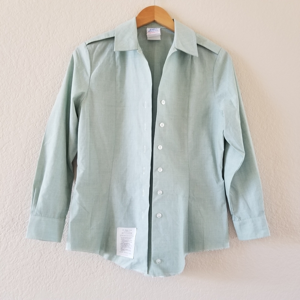 Vintage DSCP Garrison Collection The Perfect Fit Mint Shirt 10P - Picture 3 of 7